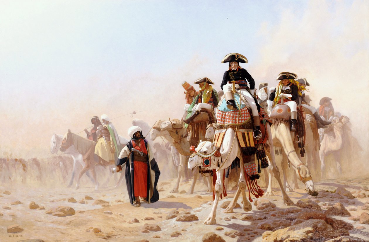 Napoleon en zijn generale staf door Jean Leon Gerome