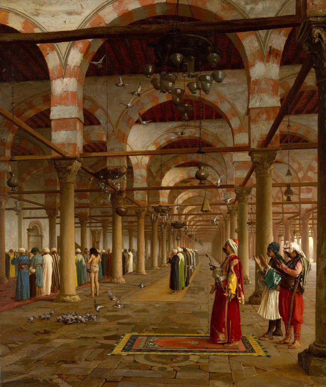 Gebed in de Moskee door Jean Leon Gerome