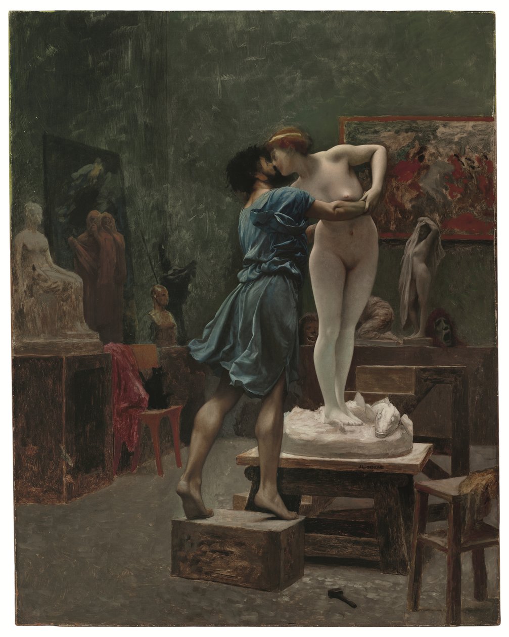 Pygmalion en Galatea door Jean Leon Gerome