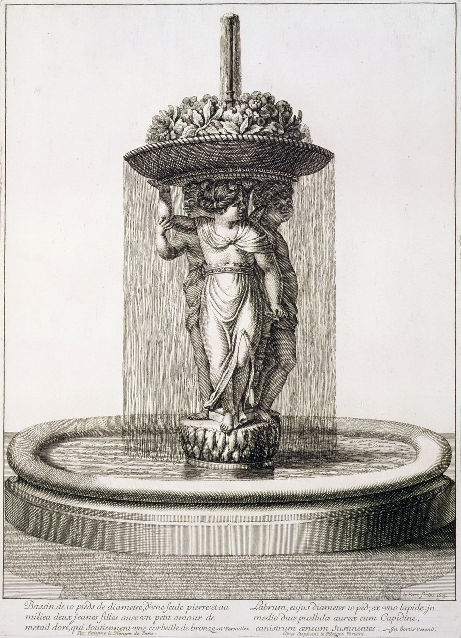 Ontwerp voor een fontein, 1673 door Jean Lepautre