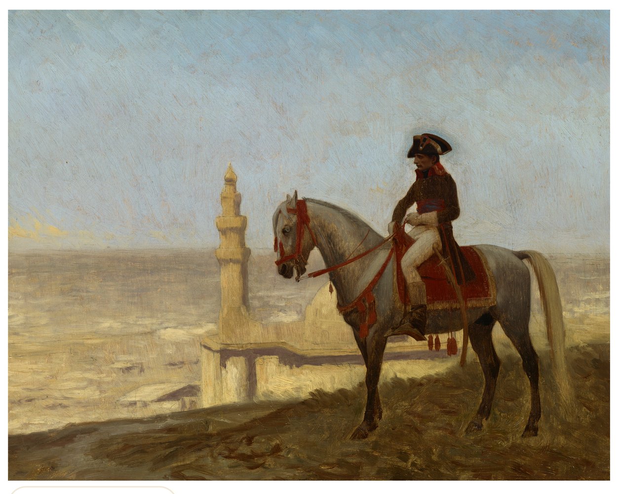 Generaal Bonaparte in Caïro, schets door Jean Leon Gerome