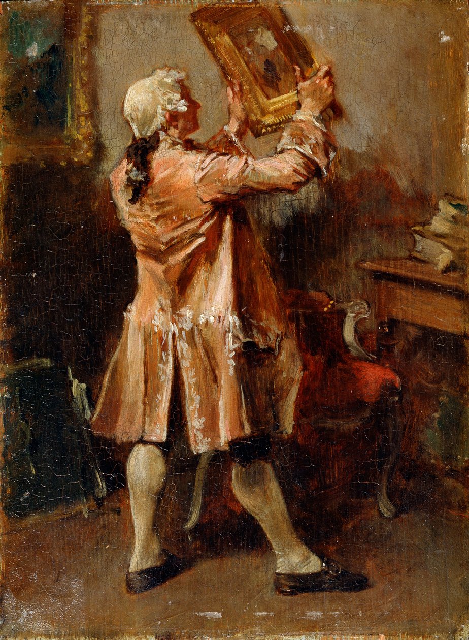 Een schilderijliefhebber, 19e eeuw door Jean Louis Ernest Meissonier
