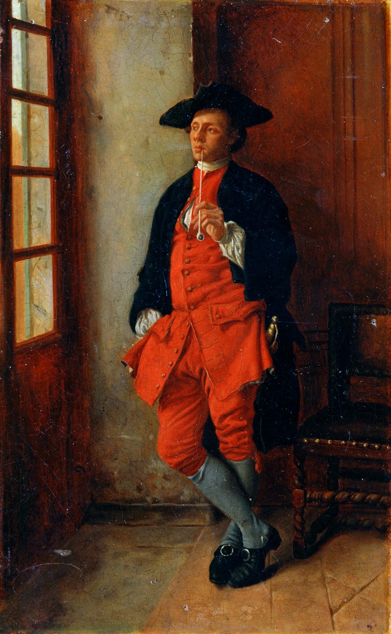 Een Roker, 19e eeuw door Jean Louis Ernest Meissonier