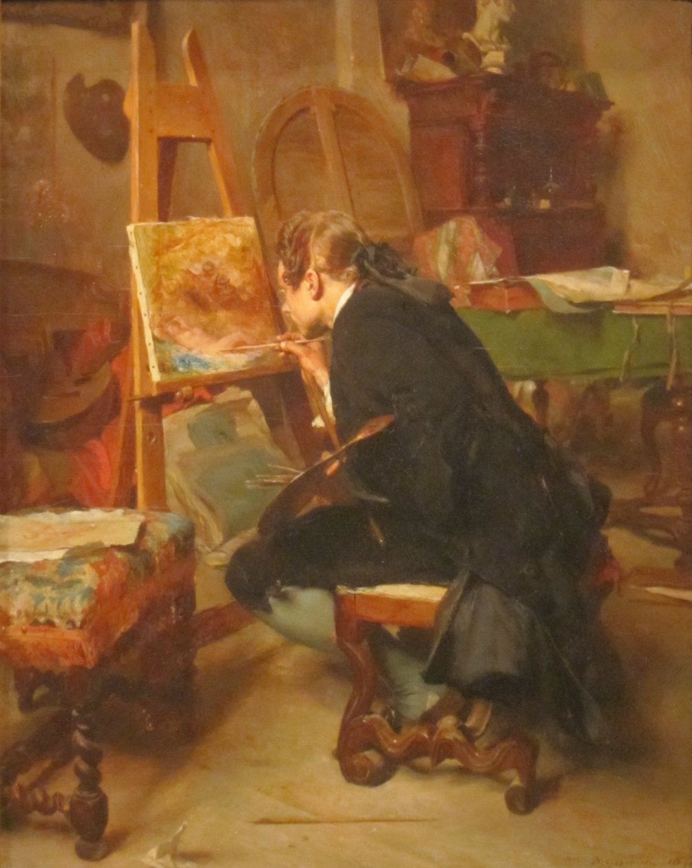 Een schilder door Jean Louis Ernest Meissonier