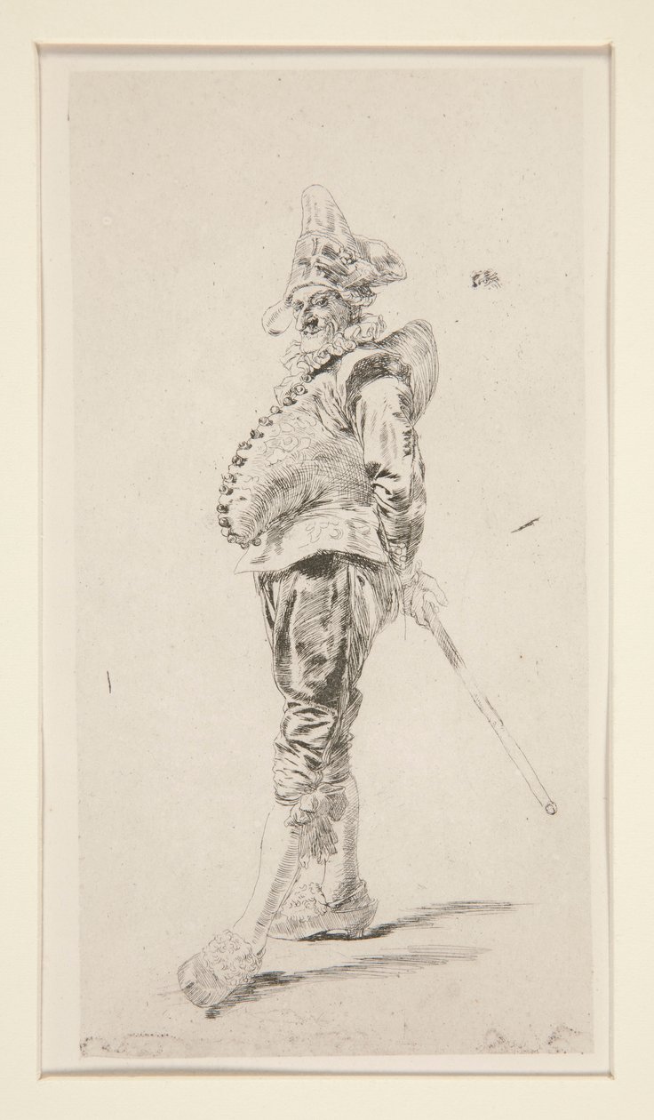 Polichinelle door Jean Louis Ernest Meissonier