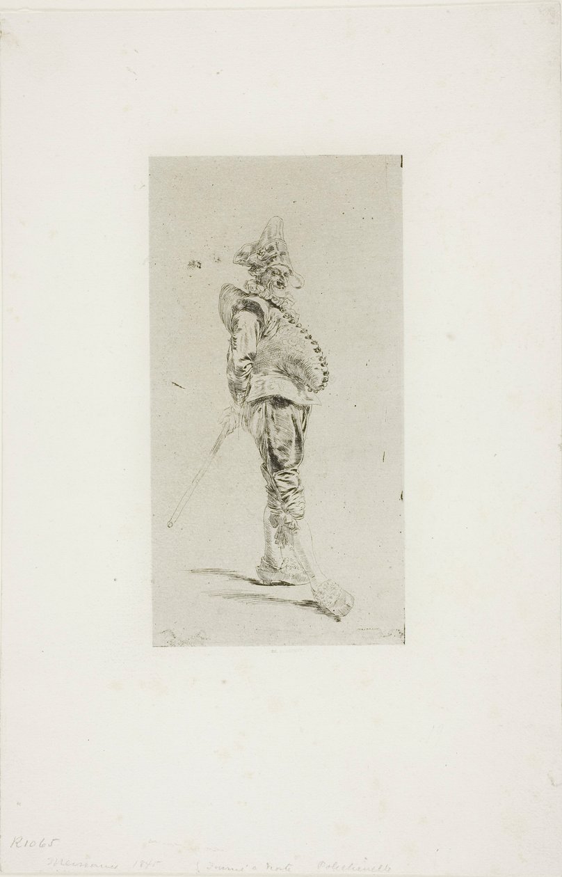 Punchinello door Jean Louis Ernest Meissonier