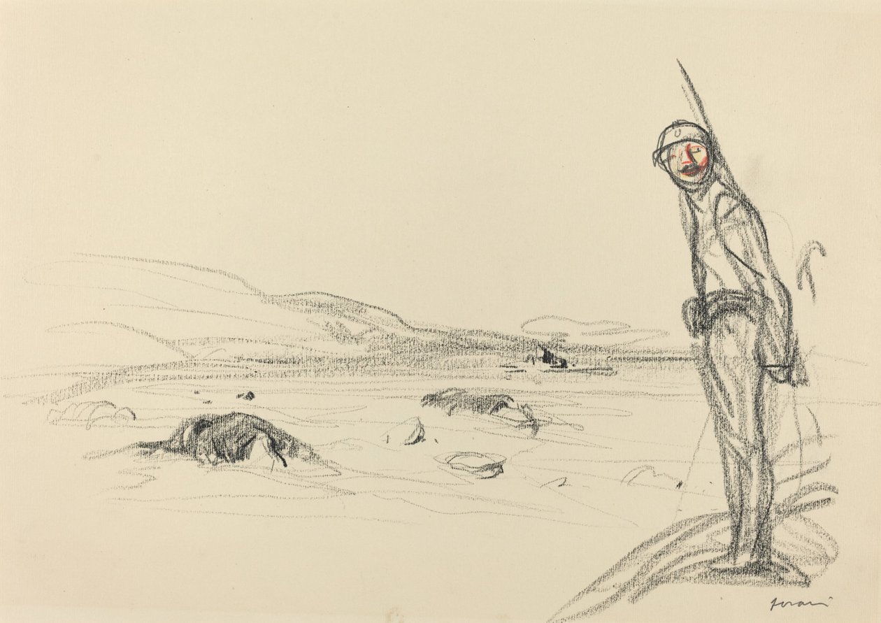 Langs de Marne door Jean Louis Forain