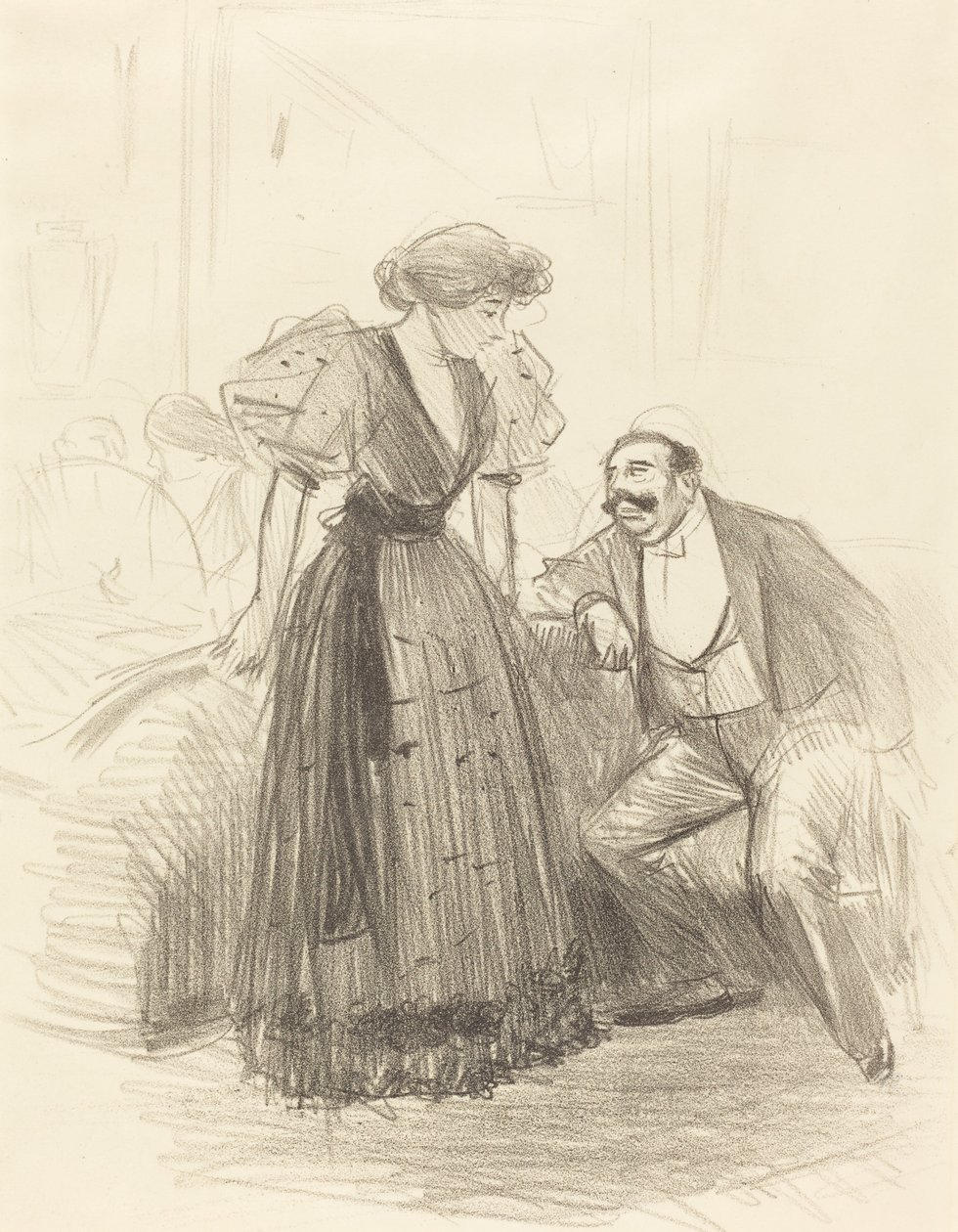 Op een Avondfeest door Jean Louis Forain