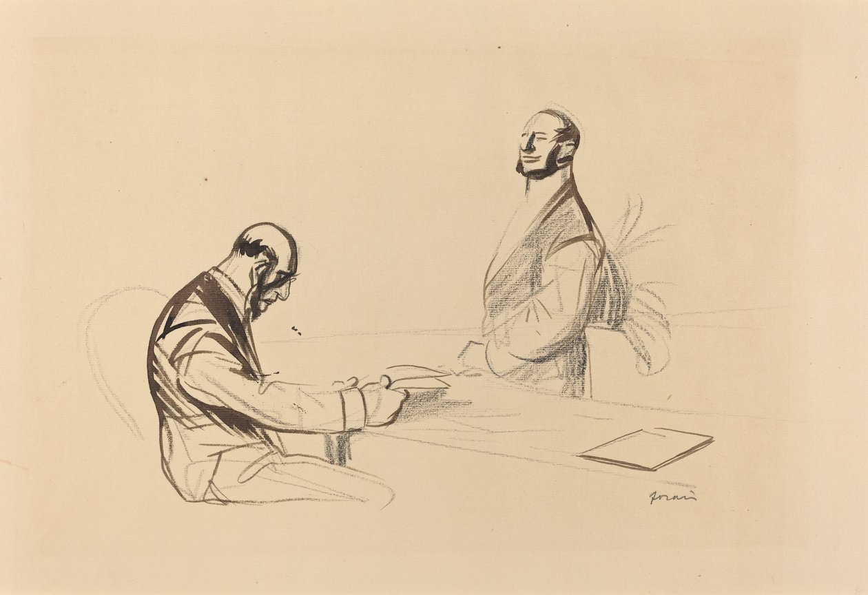 Op de Conferentie door Jean Louis Forain