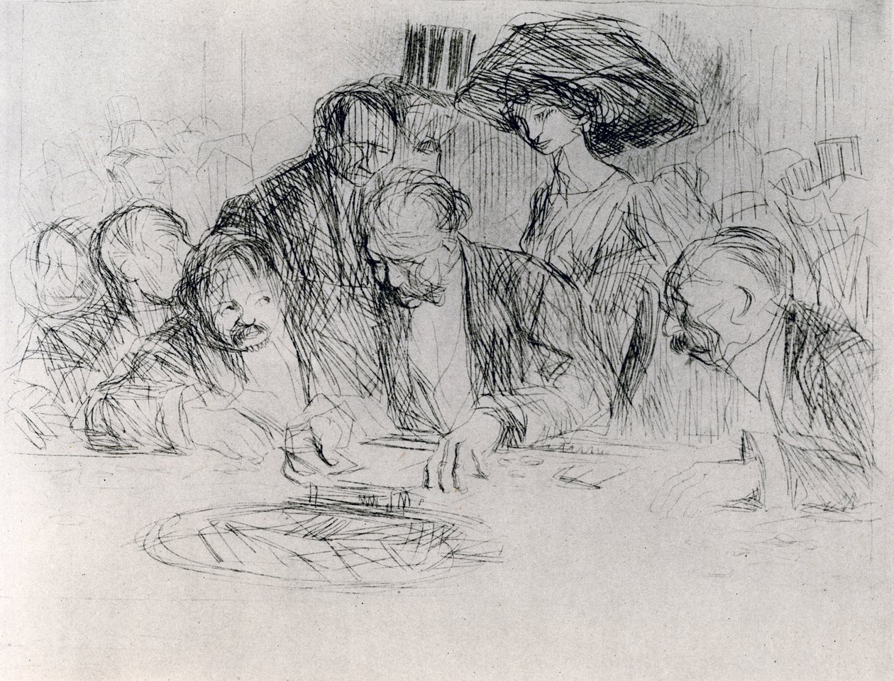 Aan de goktafel door Jean Louis Forain