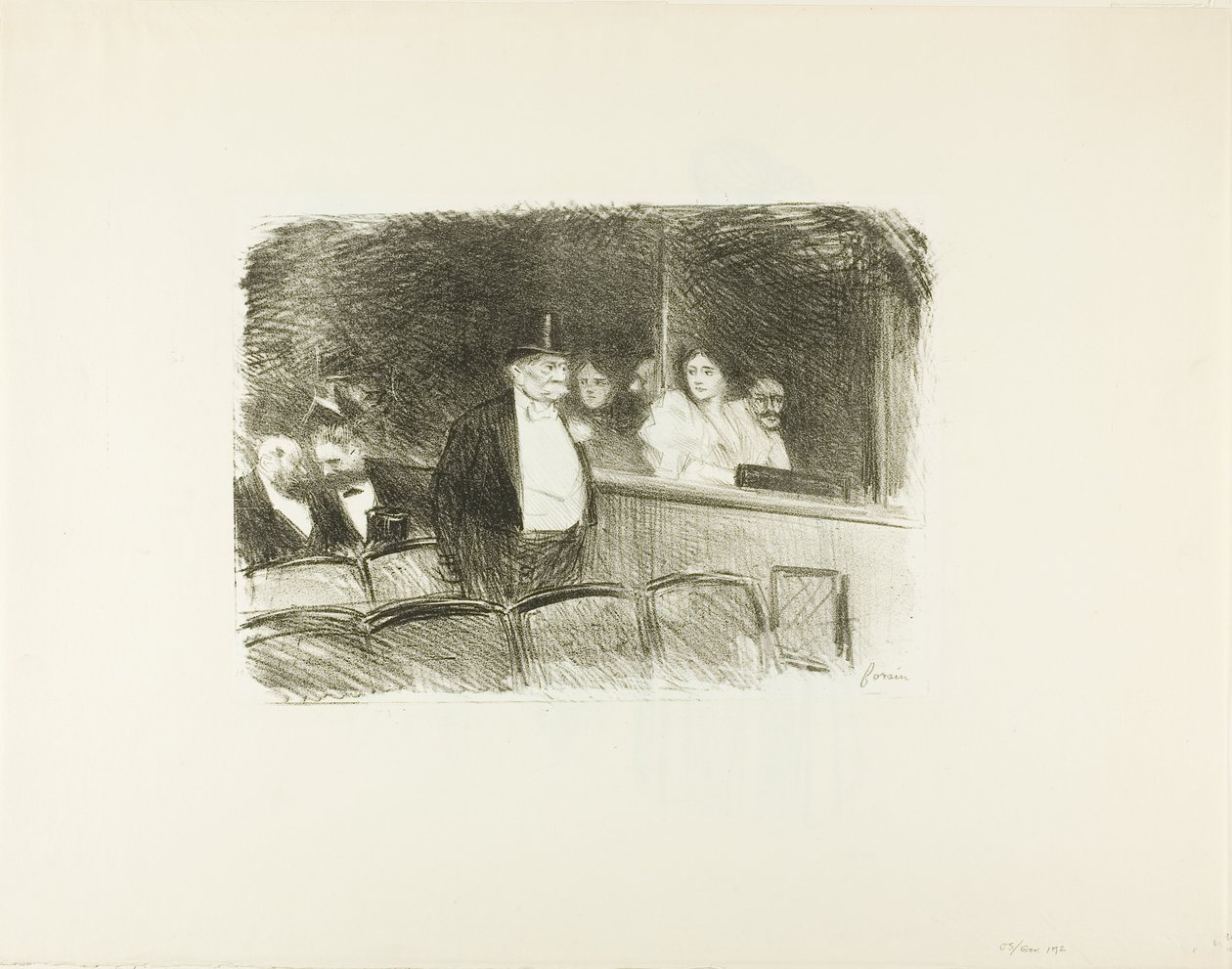 In het theater door Jean Louis Forain