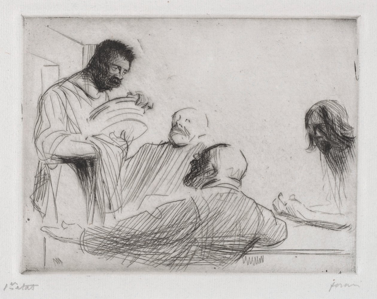 Voor de maaltijd in Emmaüs door Jean Louis Forain