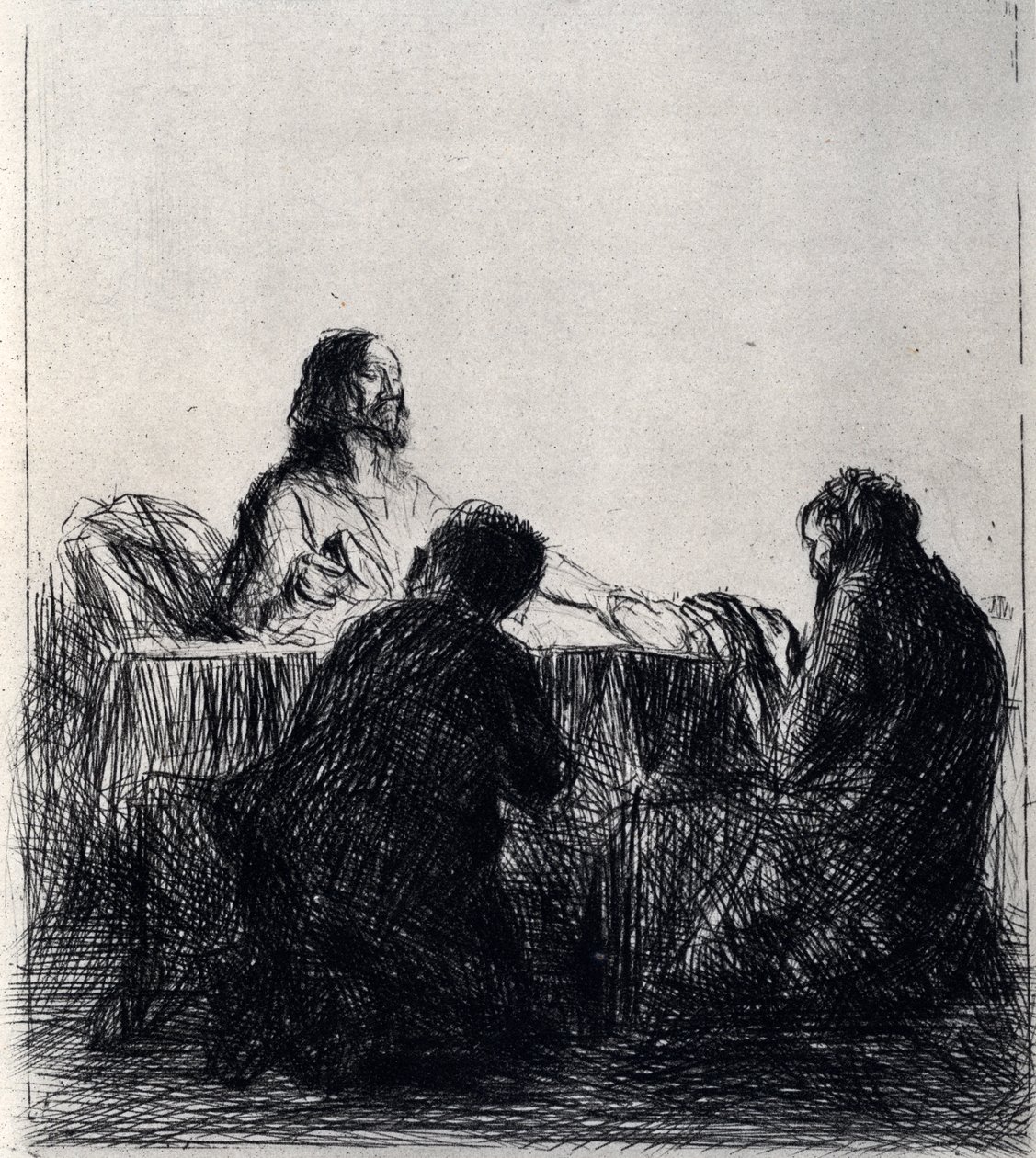 Het breken van het brood, 1925 door Jean Louis Forain