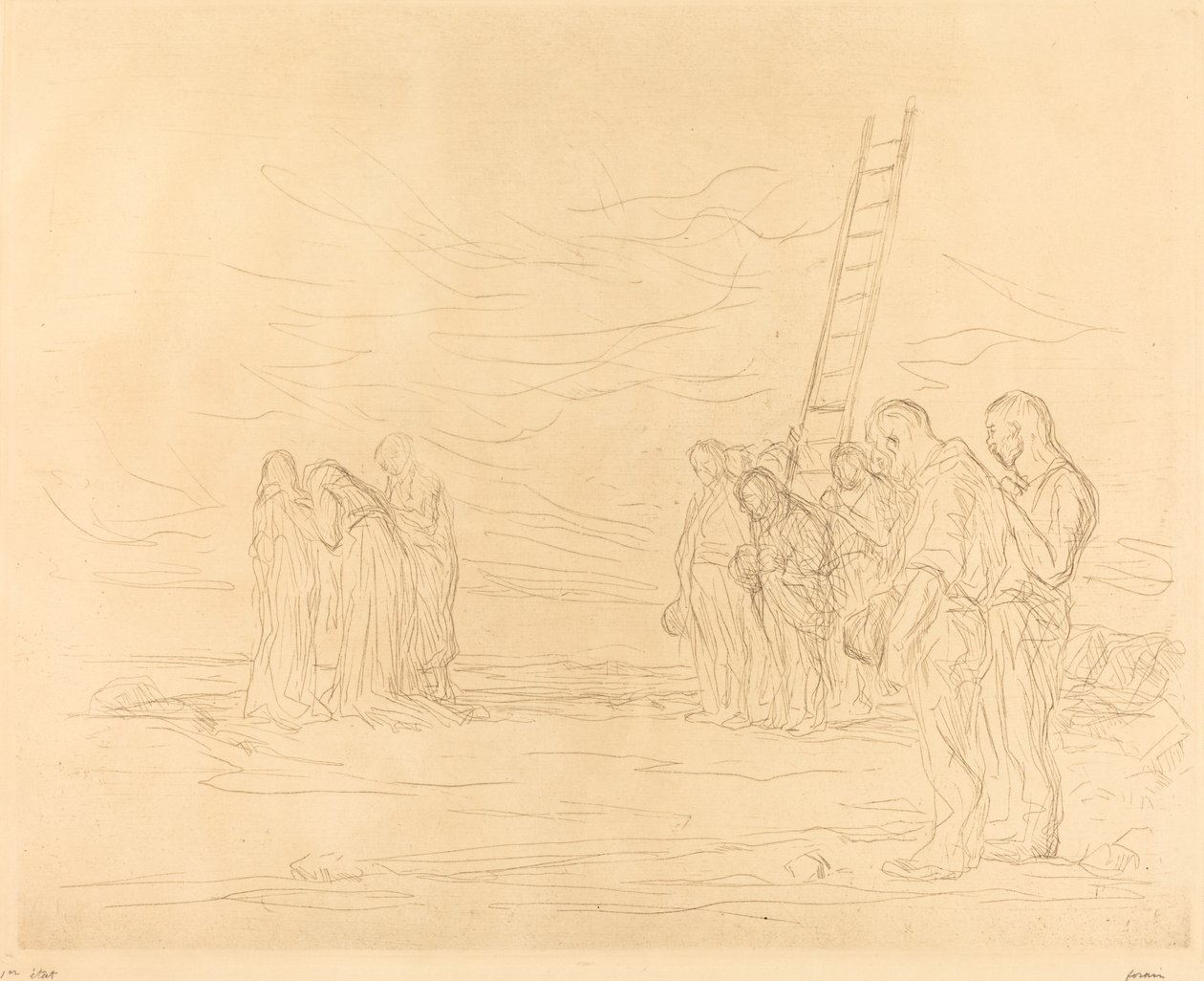Calvarie (eerste plaat) door Jean Louis Forain