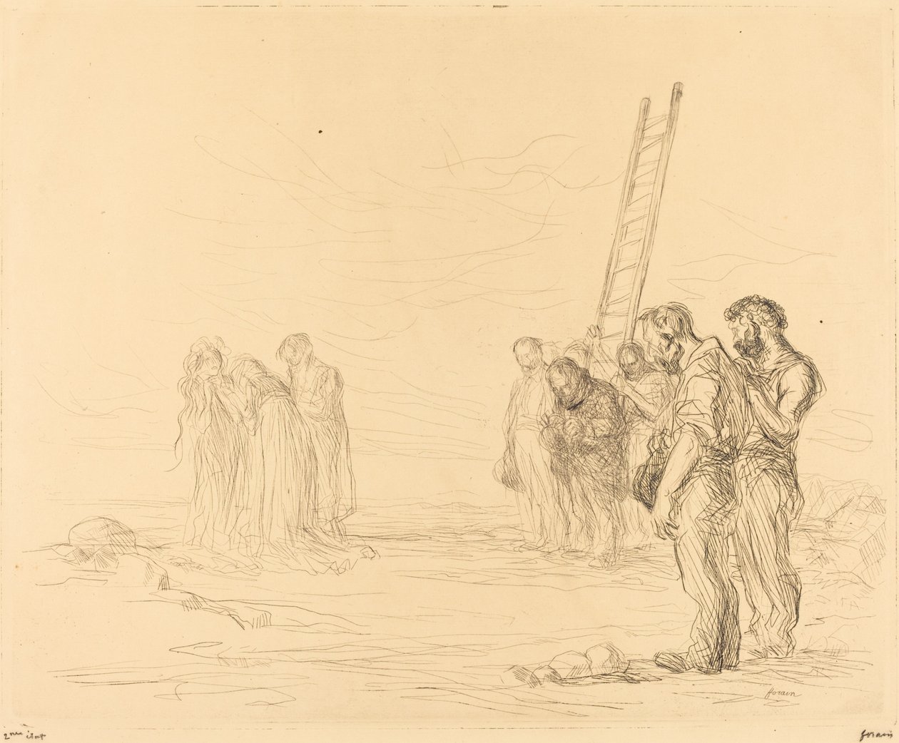 Calvarie (eerste plaat) door Jean Louis Forain