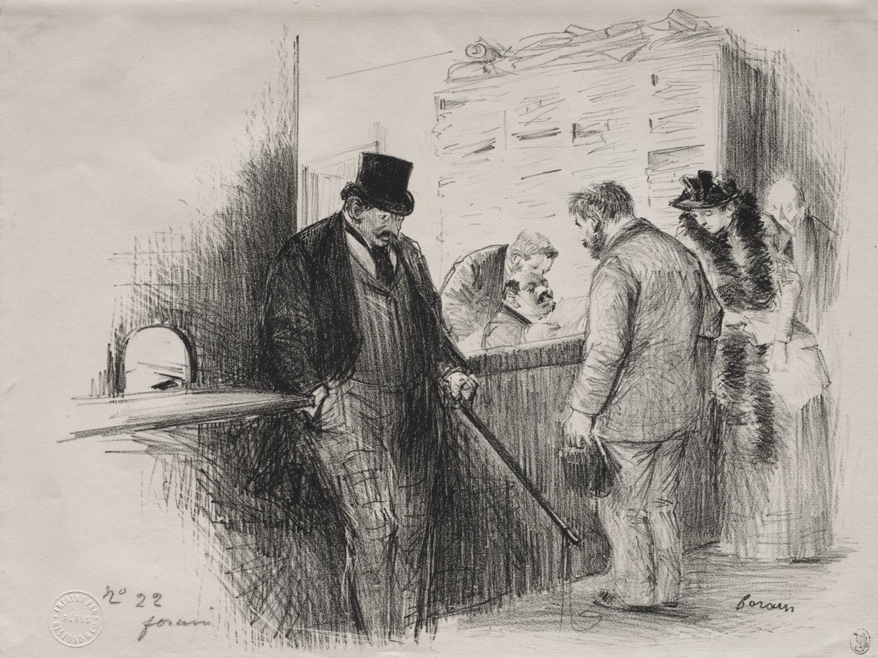 Bij de deurwaarder door Jean Louis Forain