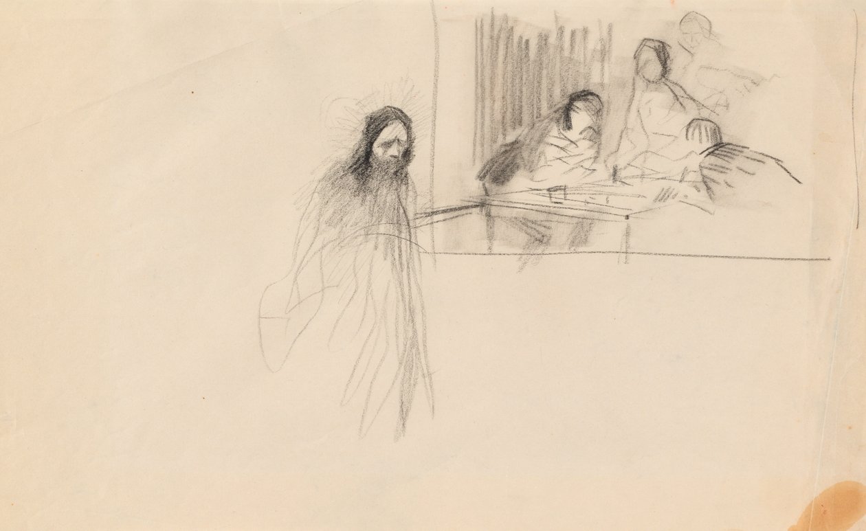 Christus in Emmaüs door Jean Louis Forain
