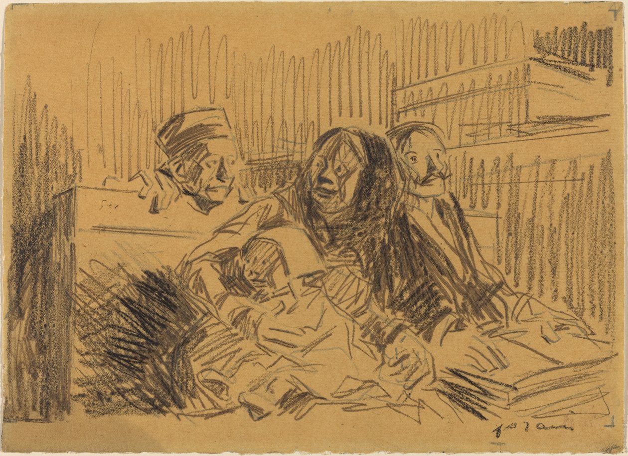 Defenseur et Accuse, ca. 1908 door Jean Louis Forain