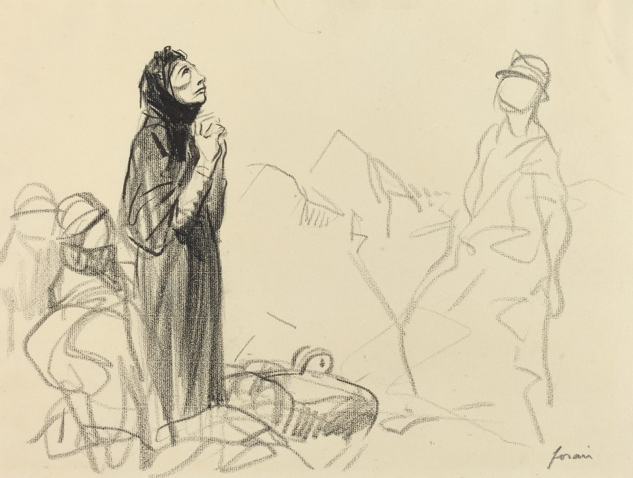 Tijdens de Wapenstilstand door Jean Louis Forain