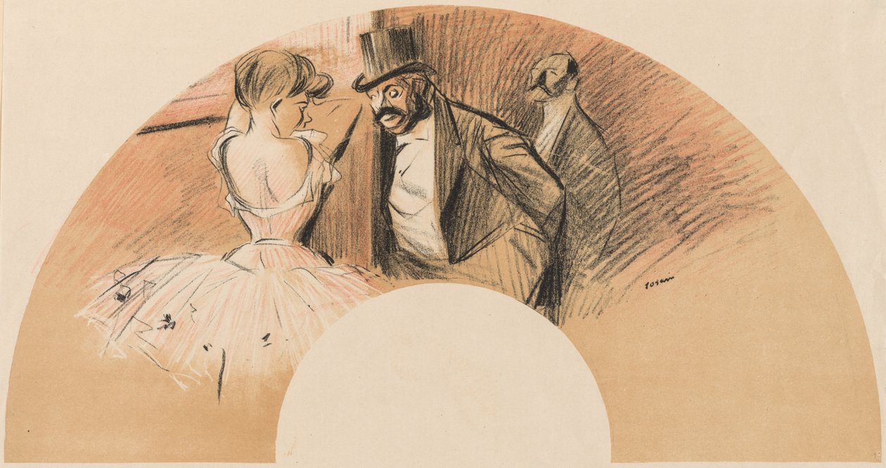 Eventail Bal Gavarni door Jean Louis Forain