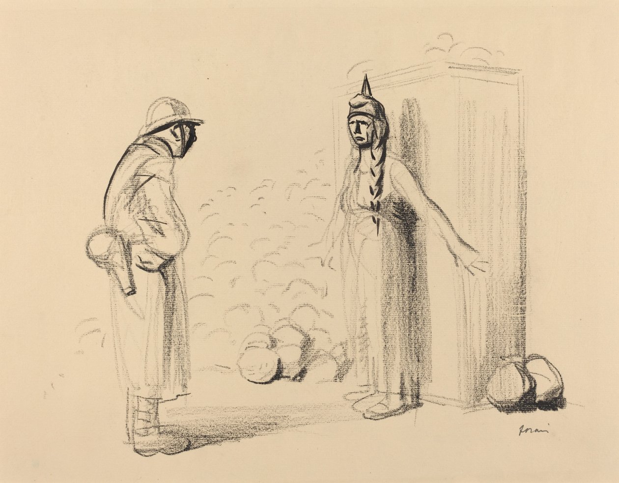 Het Verstoppen van de "louis" door Jean Louis Forain