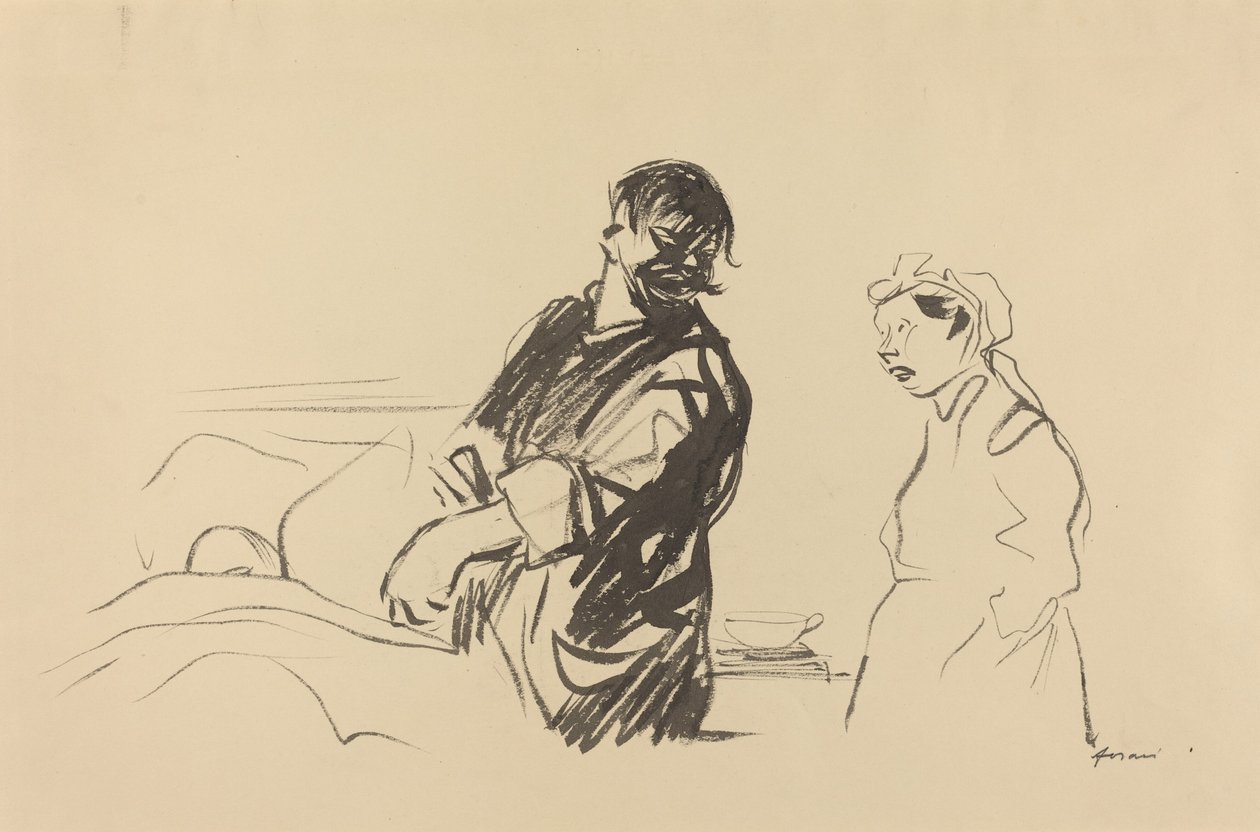 Ziekenhuisscène door Jean Louis Forain