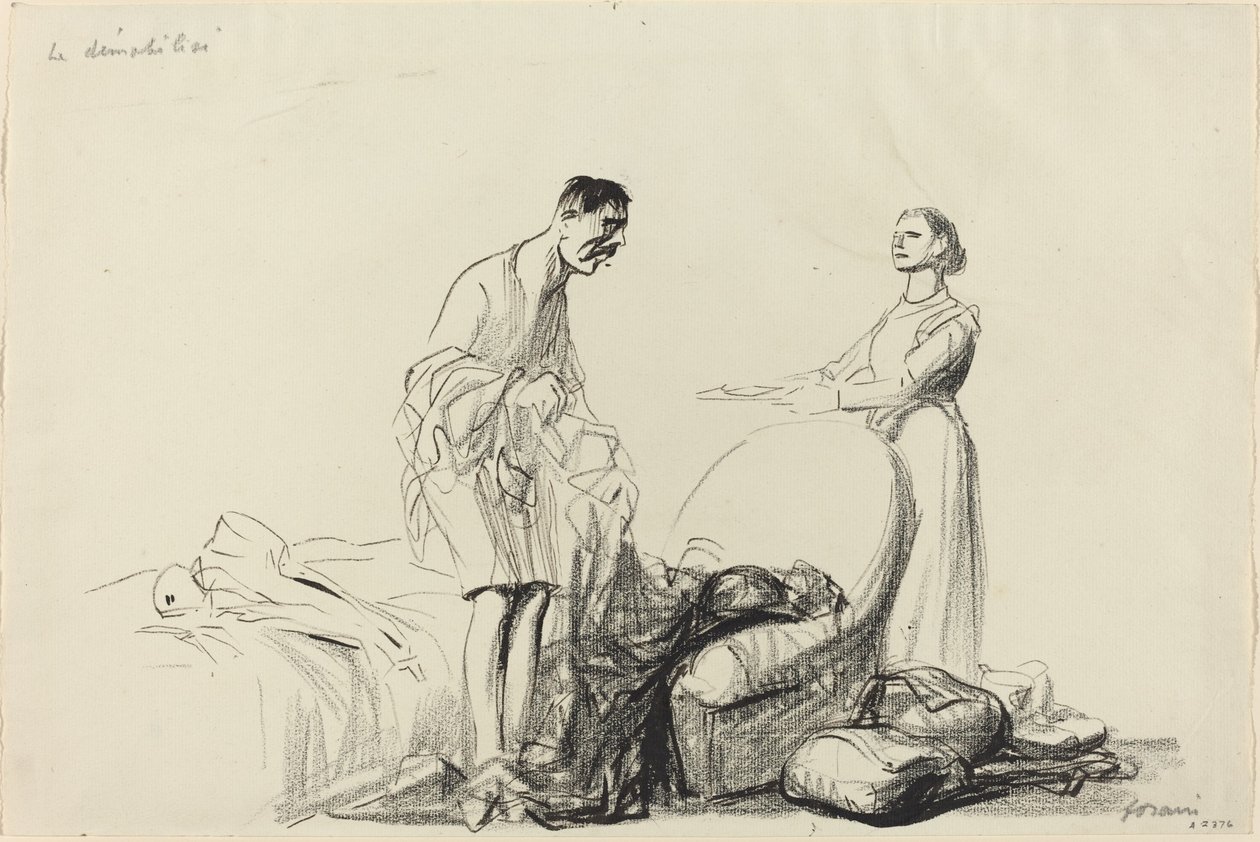Le démobilisé, ca. 1914-1919 door Jean Louis Forain