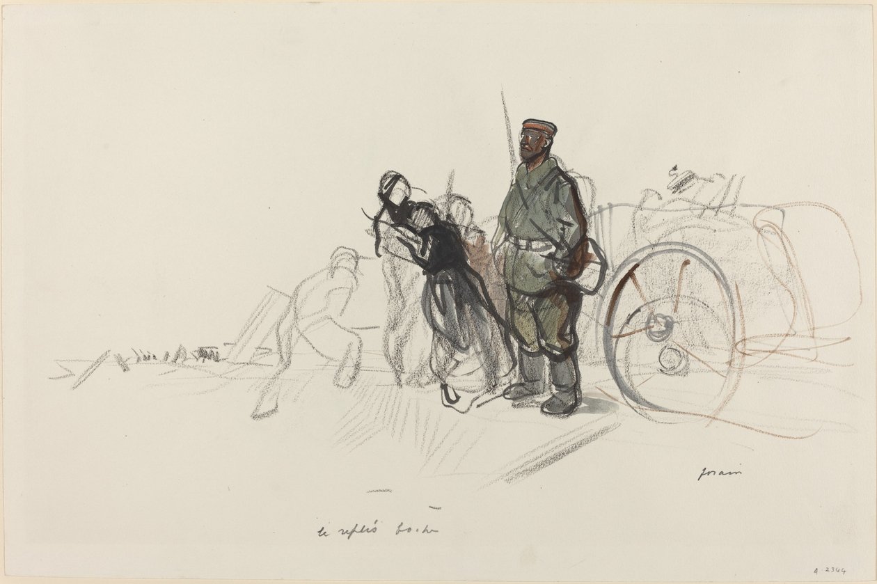 Le replis boche door Jean Louis Forain