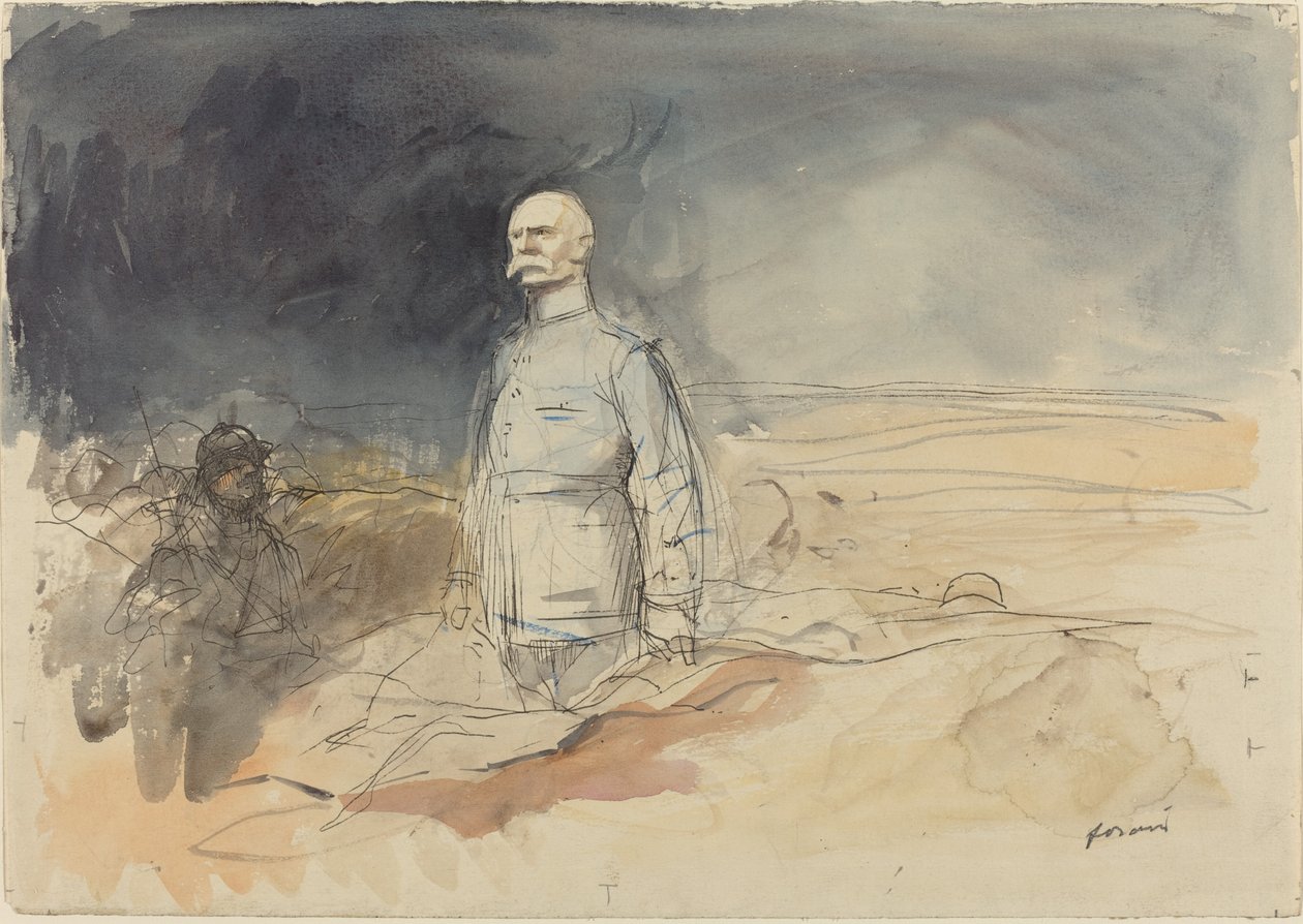 Maarschalk Pétain, ca. 1914-1919 door Jean Louis Forain
