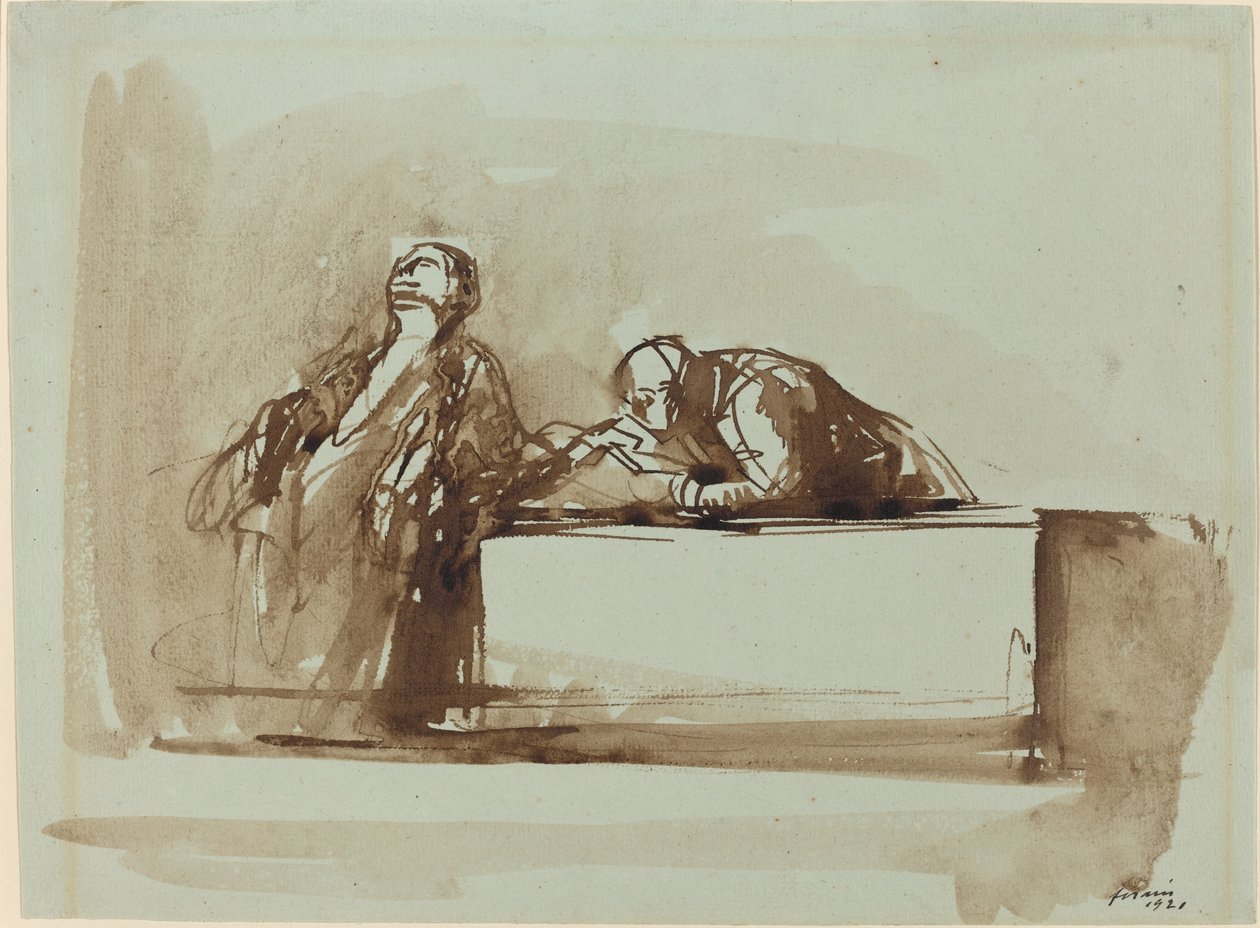 Mannen van Justitie door Jean Louis Forain