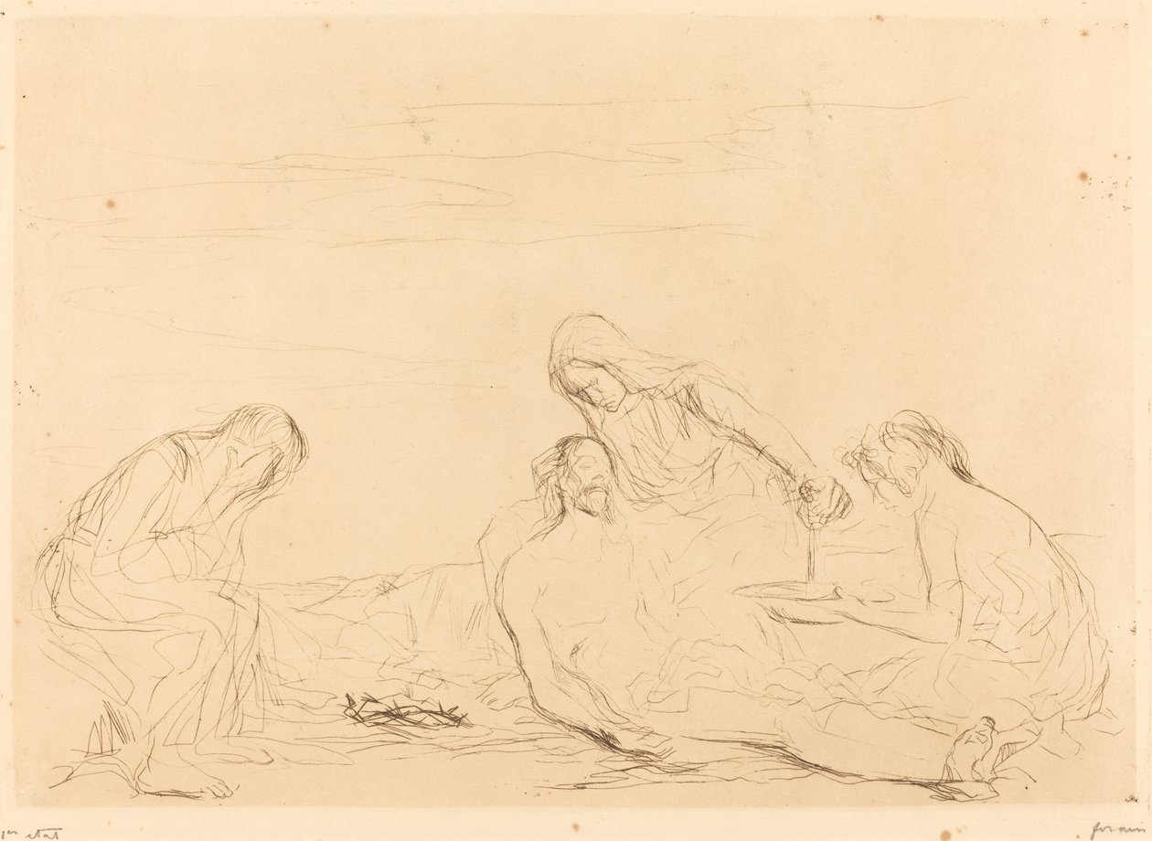 Pietà (derde plaat) door Jean Louis Forain