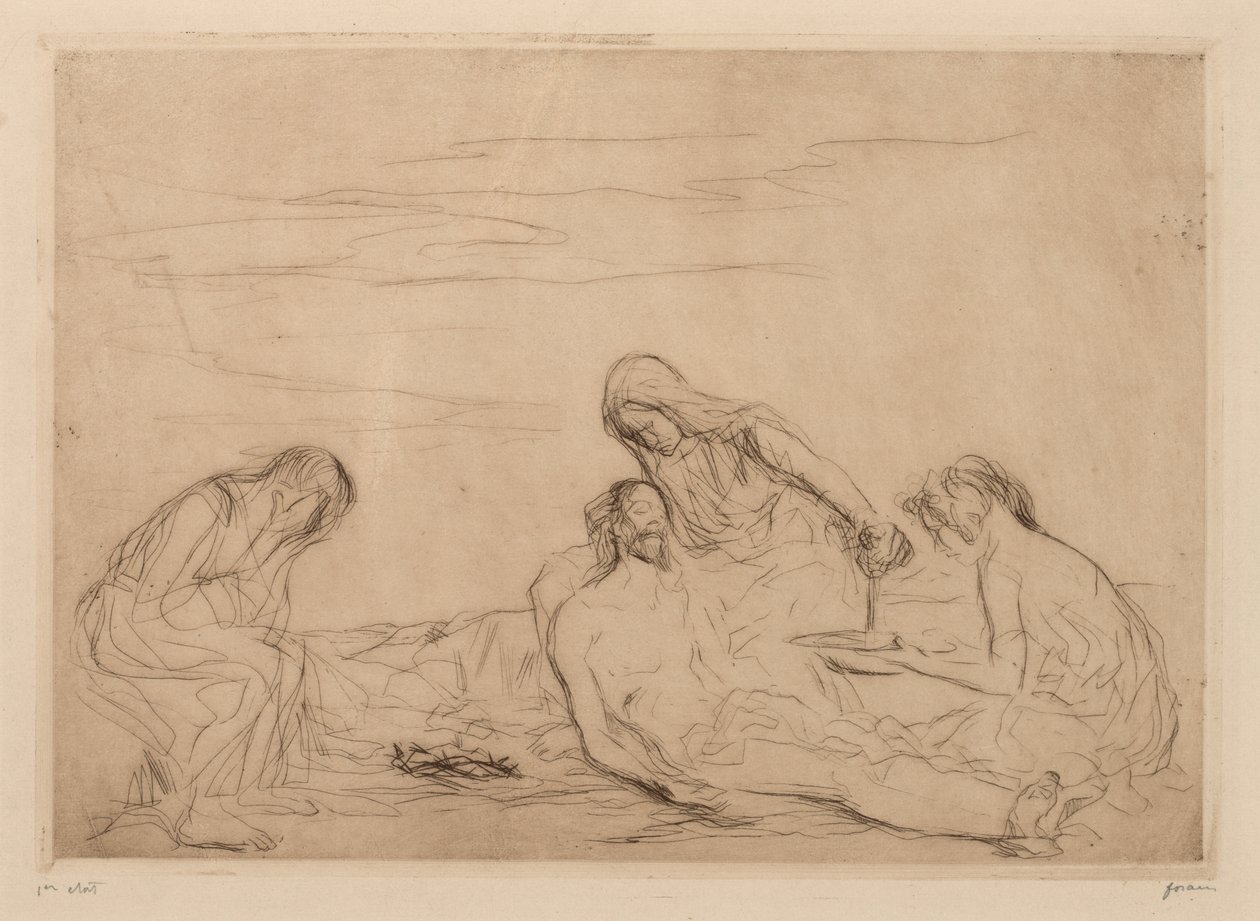 Pietà (derde plaat) door Jean Louis Forain