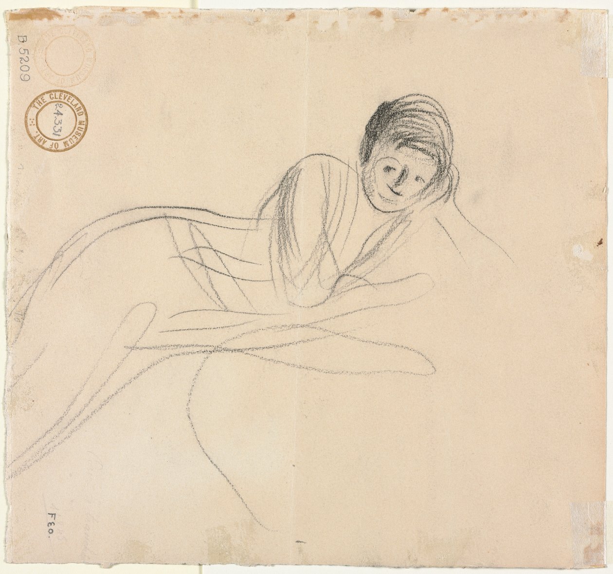 Liggende Vrouw (verso) door Jean Louis Forain