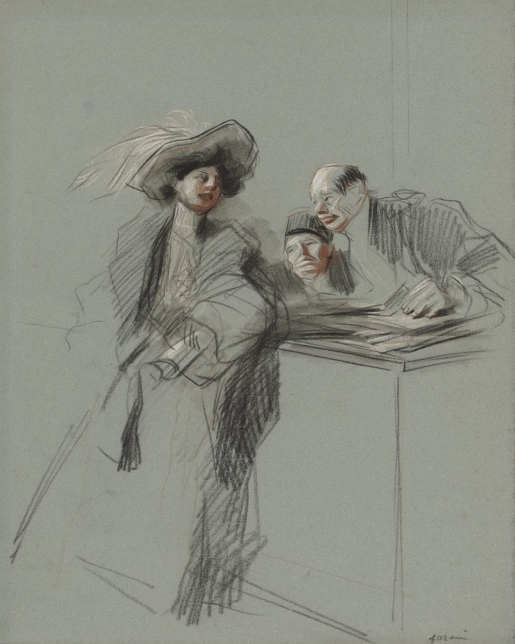 De Klant door Jean Louis Forain