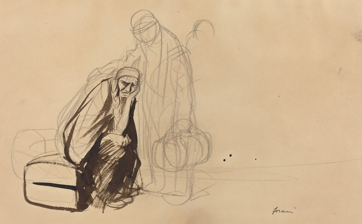 Het vertrek naar Versailles door Jean Louis Forain