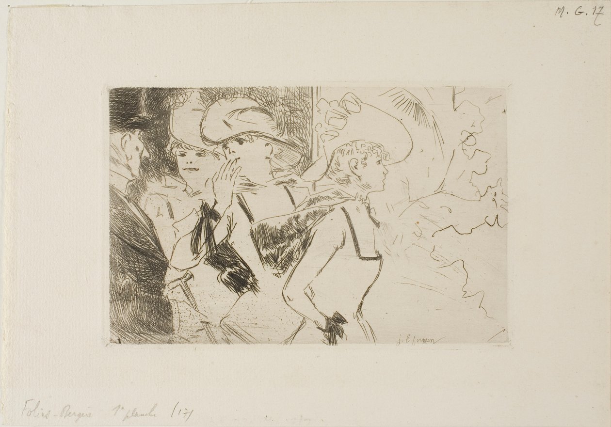 De Foiles-Bergère, eerste plaat door Jean Louis Forain