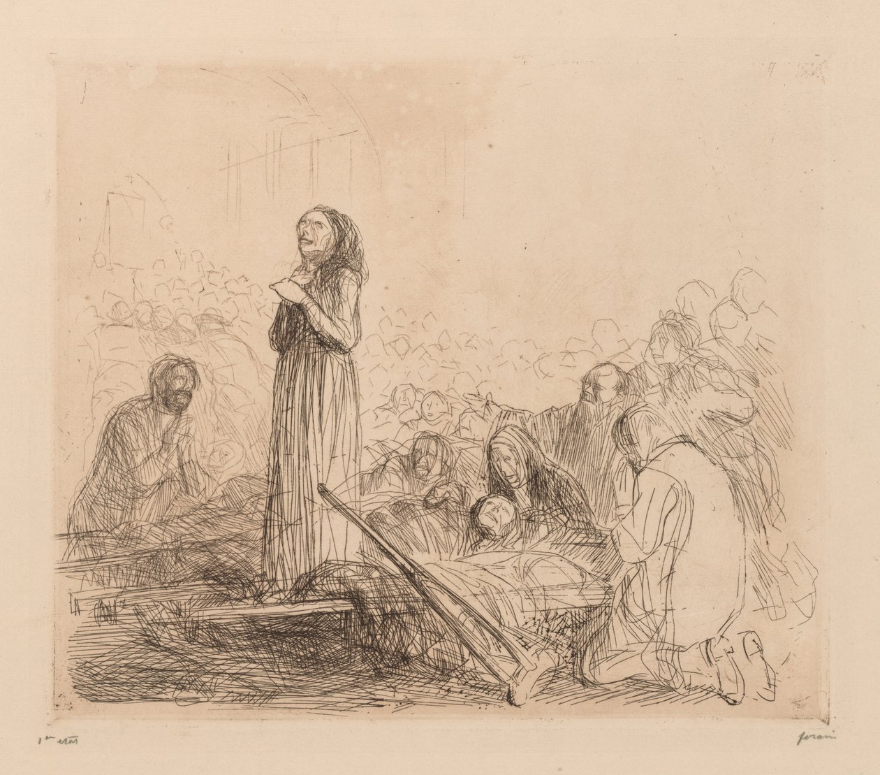 Het wonder van Lourdes door Jean Louis Forain