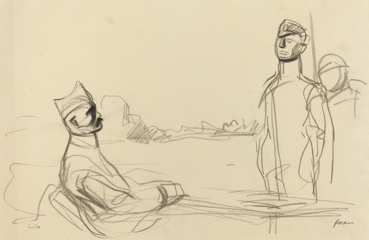 Naar Gerechtigheid, ca. 1914-1919 door Jean Louis Forain