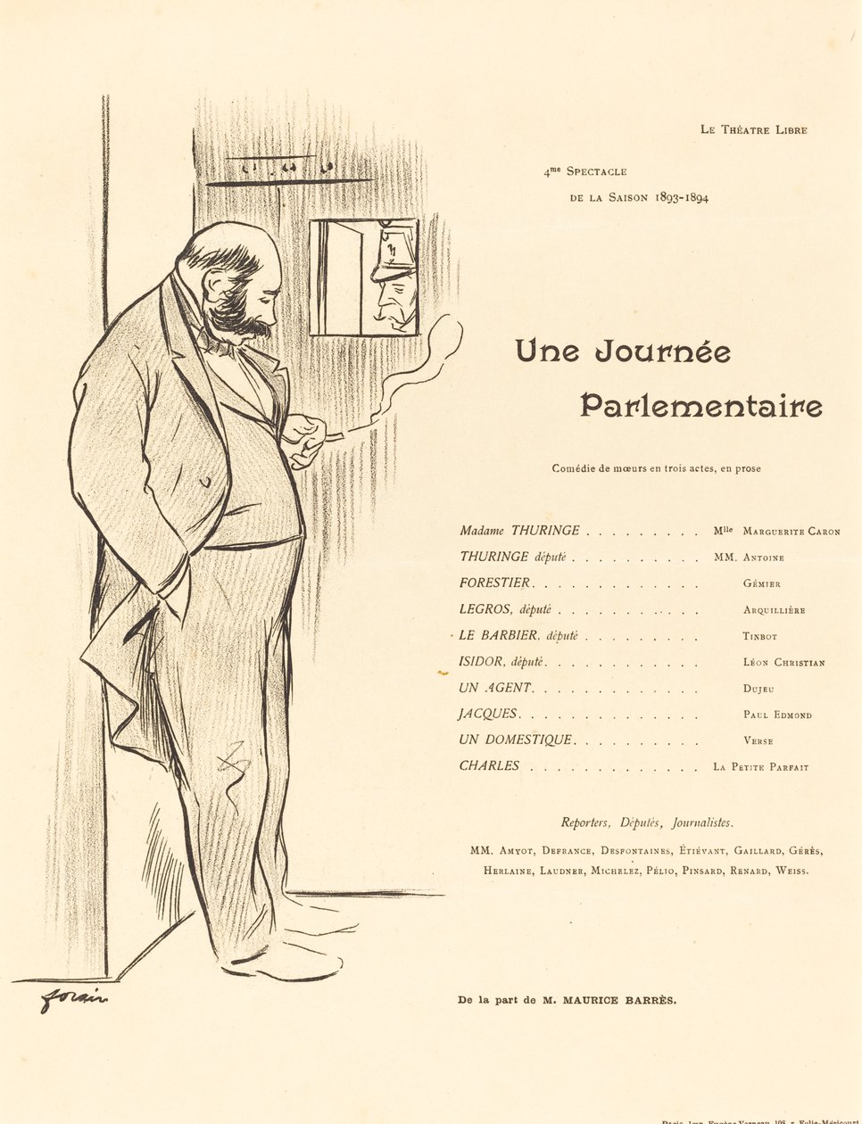 Een Parlementaire Dag door Jean Louis Forain