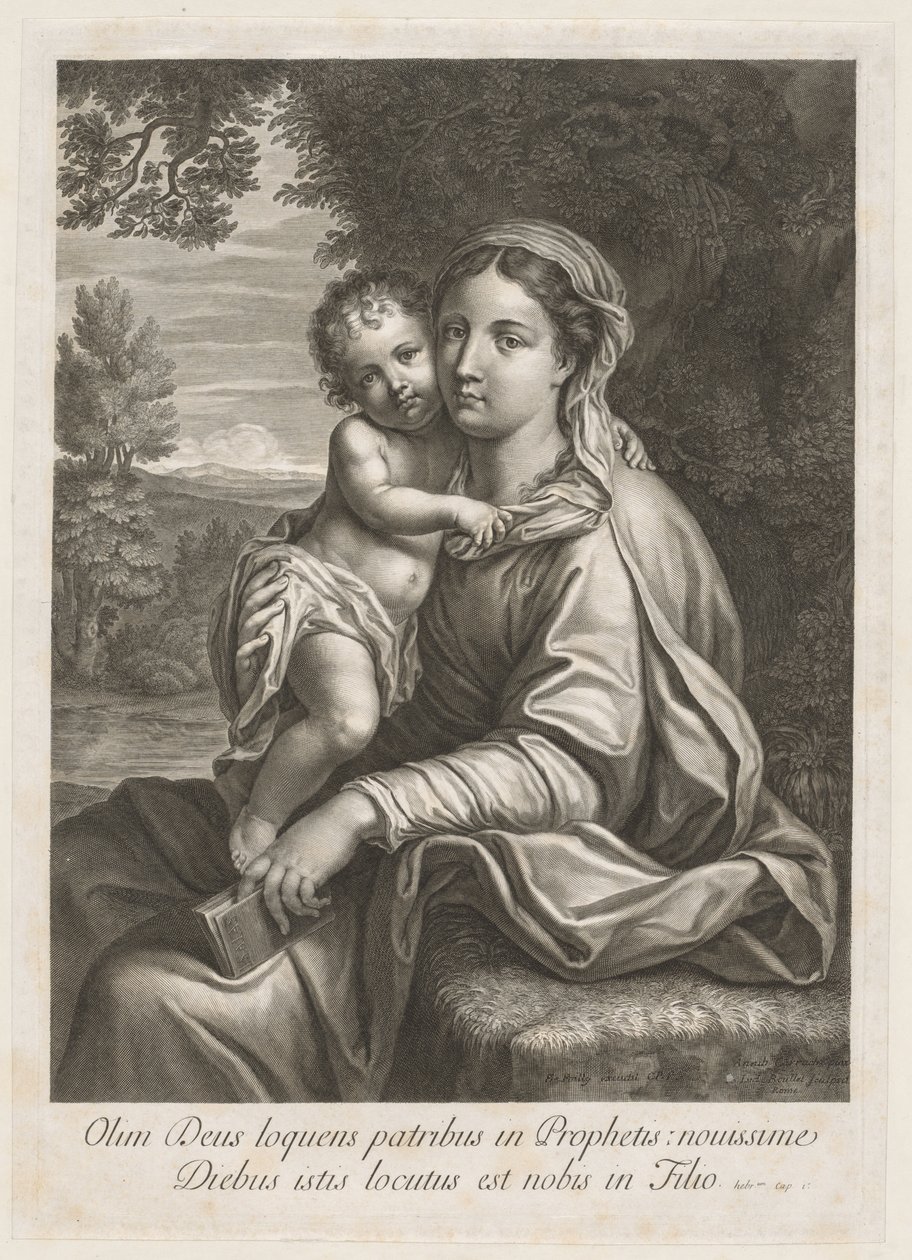 Madonna en Kind door Jean Louis Roullet