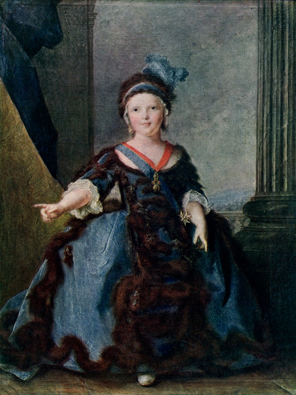 Lodewijk van Frankrijk, 1754, 1910 door Jean Marc Nattier