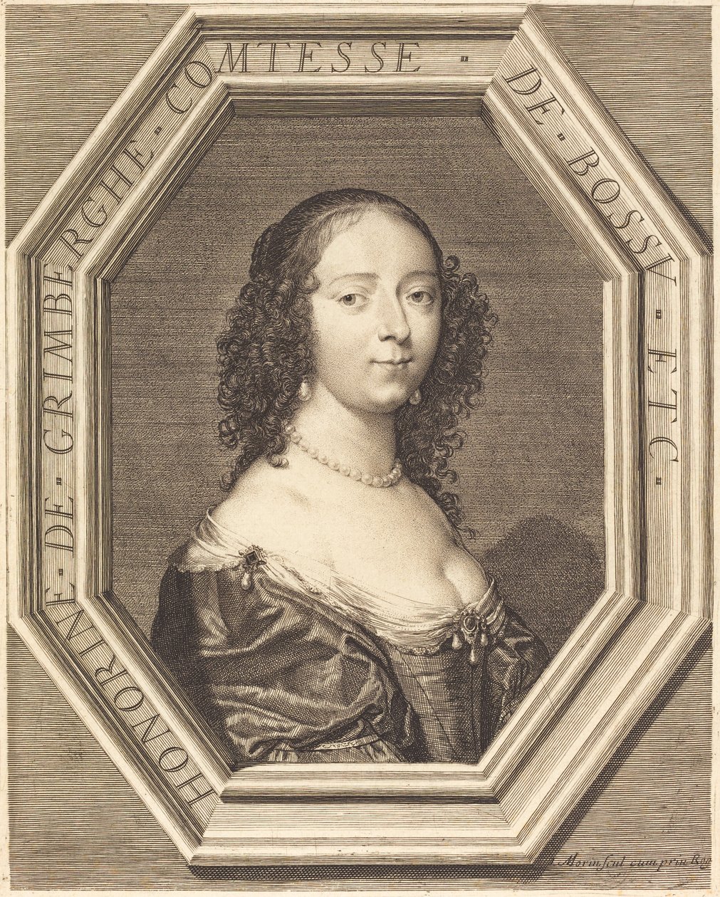 Honorine Grimberge, gravin van Bossu door Jean Morin
