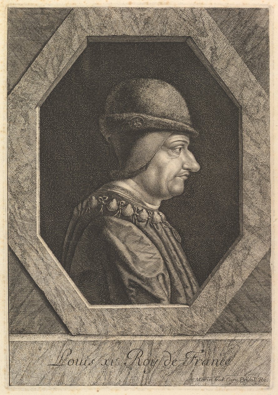 Lodewijk XI, koning van Frankrijk door Jean Morin