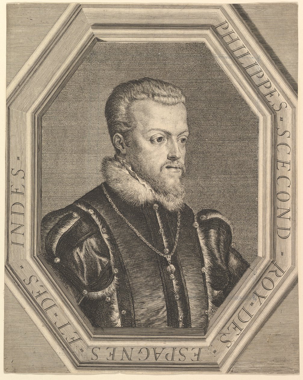 Filips II, koning van Spanje door Jean Morin