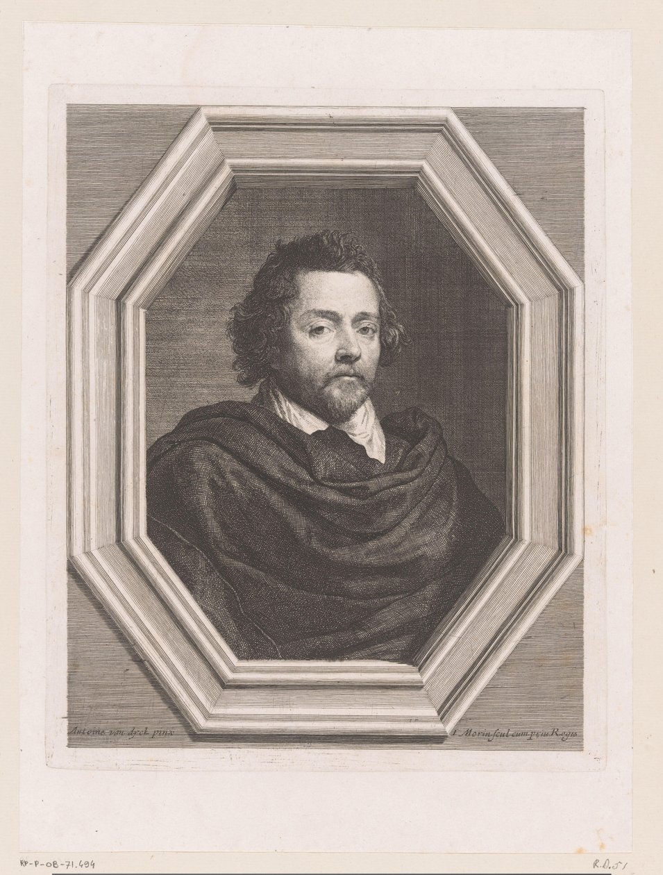Portret van Nicolas Chrystin door Jean Morin