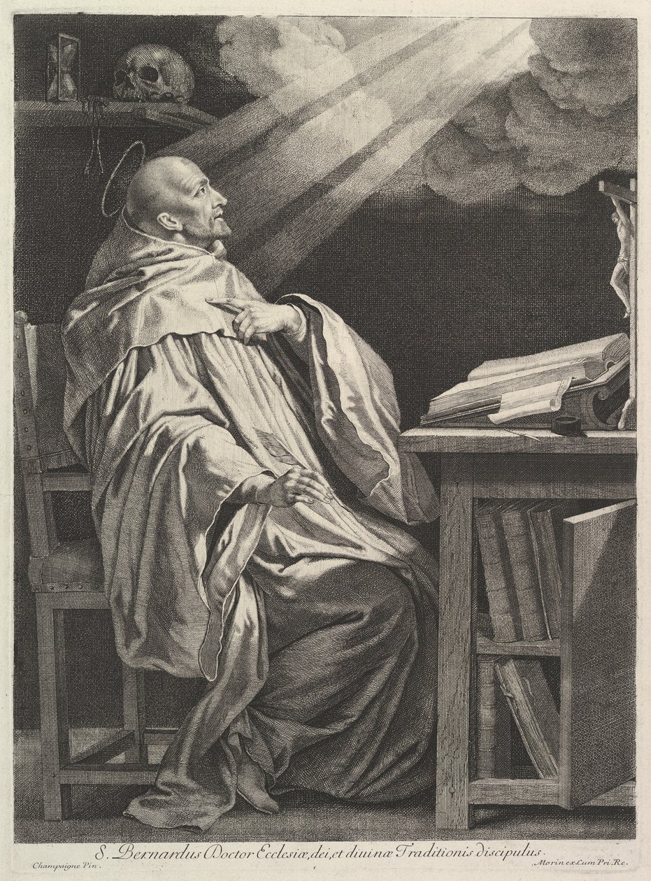 Sint Bernardus van Clairvaux door Jean Morin