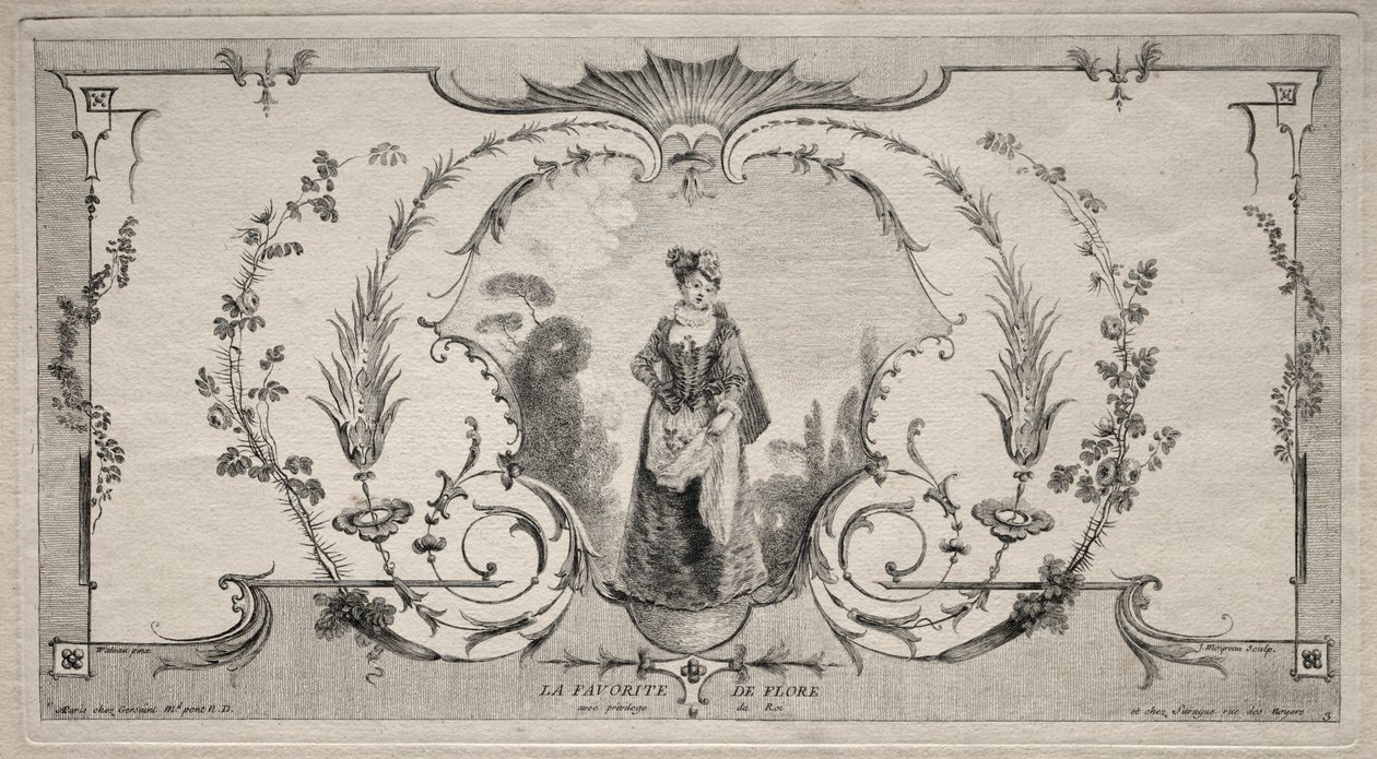 De Favoriet van Flora, Arabesk door Jean Moyreau