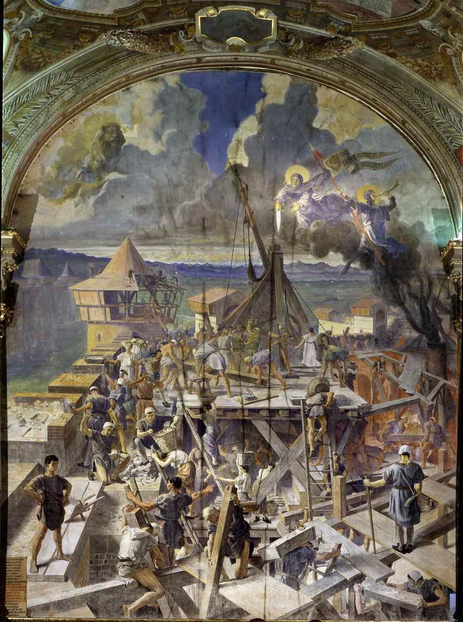 Fresco door Jean Paul Laurens door Jean Paul Laurens