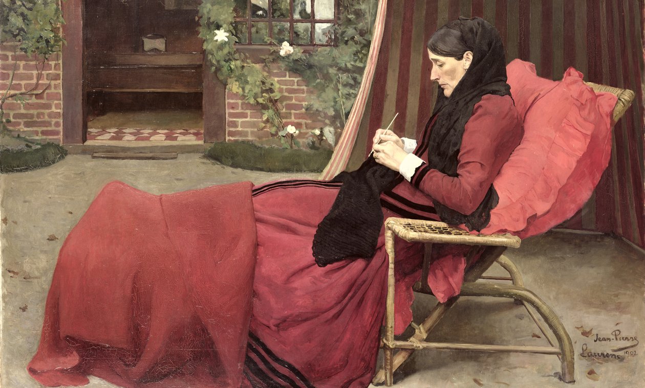 Portret van mijn moeder, 1902 door Jean Pierre Laurens