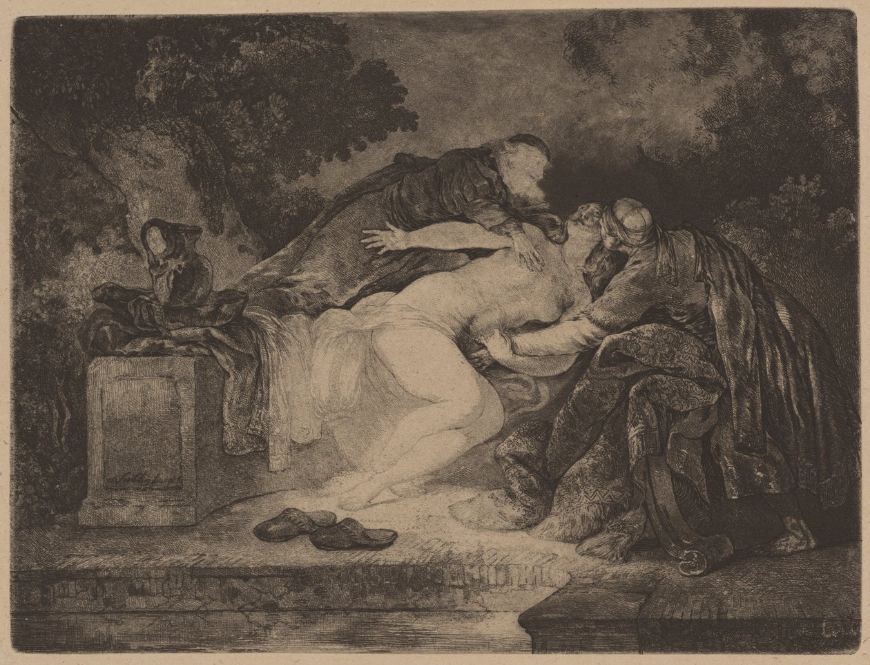 Susanna en de ouderlingen door Jean Pierre Norblin